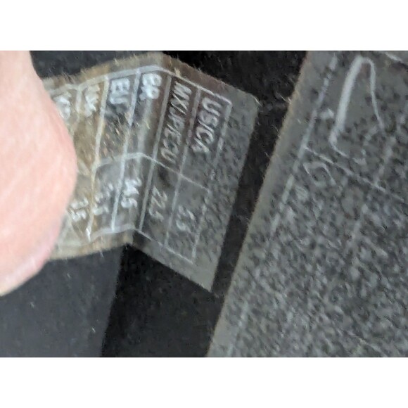 Forever 21 Black Croc Embossed Platform Combat Boots Buckle Moto Goth Sz 5.5 - Picture 14 of 14